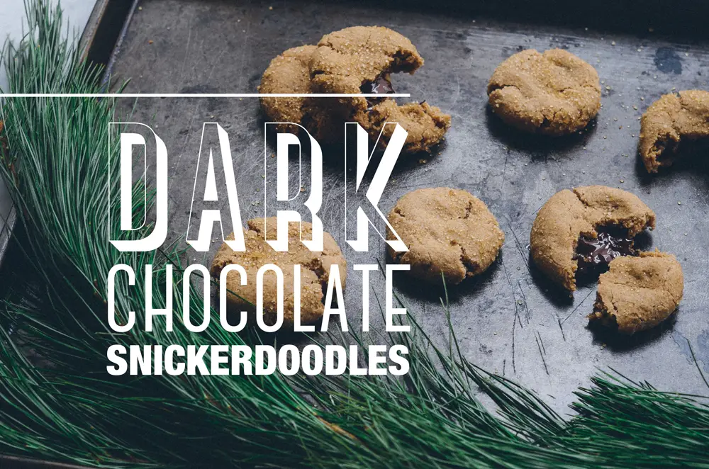 Dark Chocolate Snickerdoodles | Thou Swell x Common Comfort https://thouswell.com/dark-chocolate-snickerdoodle-recipe