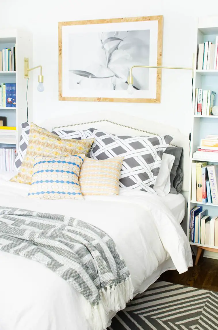 A bedroom makeover before and after