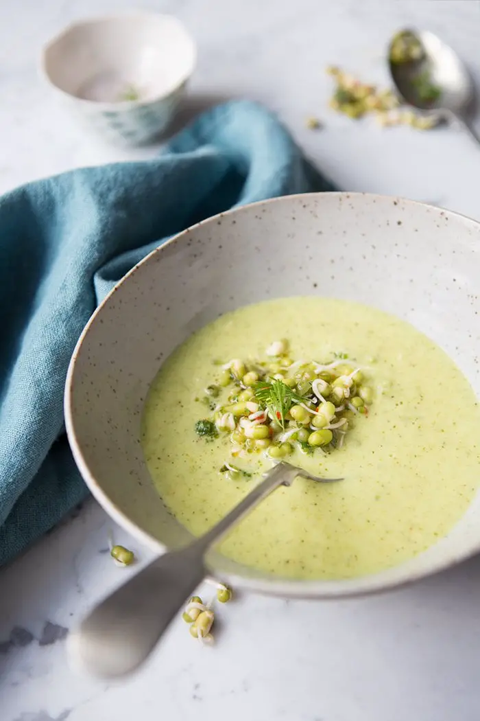 Curried broccoli soup on @thouswellblog via Dagmar's Kitchen