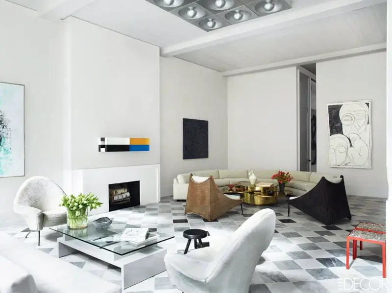 An elegant Manhattan loft living room via @thouswellblog
