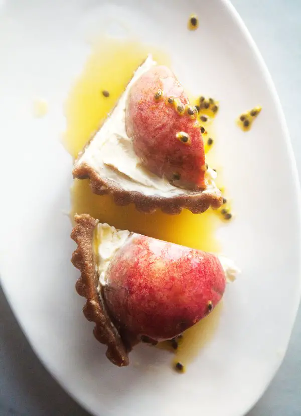 Peach and Passionfruit Torte by Lemon Fire Brigade via @thouswellblog