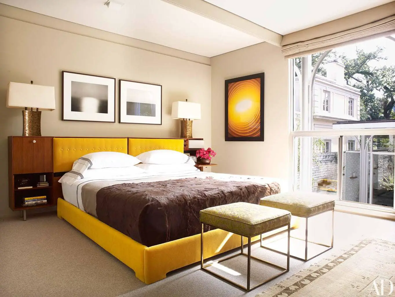 Bedroom in modernist New Orleans home via @thouswellblog