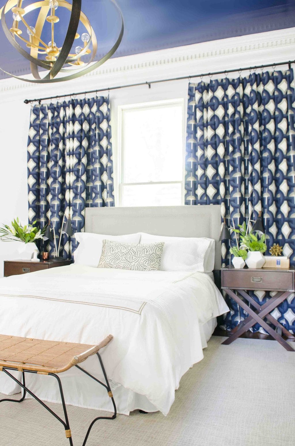 ONE ROOM CHALLENGE: BOLD BLUE MASTER BEDROOM REVEAL 9 One Room Challenge master bedroom makeover reveal by Kevin Francis O'Gara