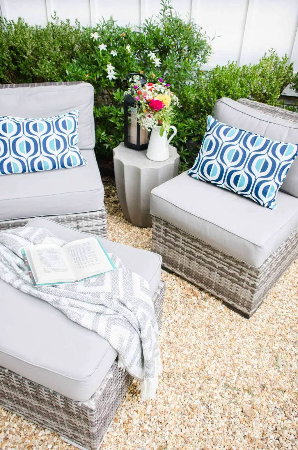One patio styled three ways with At Home on @thouswellblog
