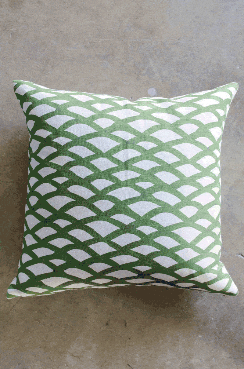 Steve McKenzie's patterned pillows and home decor in Atlanta, GA on @thouswellblog
