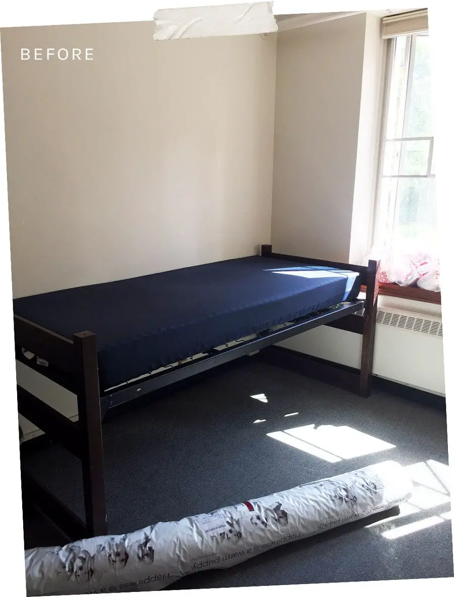 Dorm room before and after via @thouswellblog