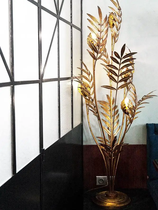 Maison Jansen brass palm tree lamp on Thou Swell @thouswellblog