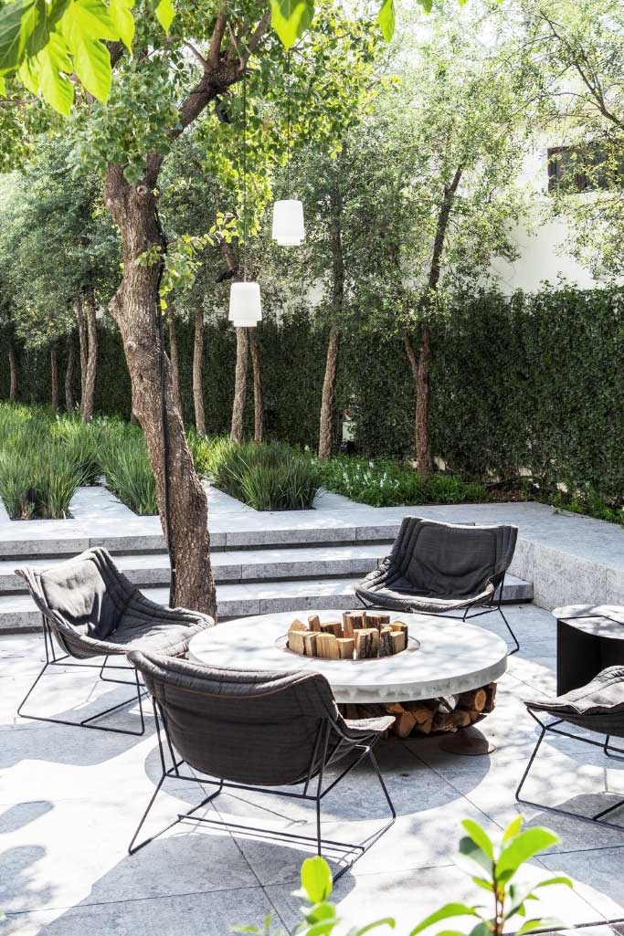 modern outdoor seating