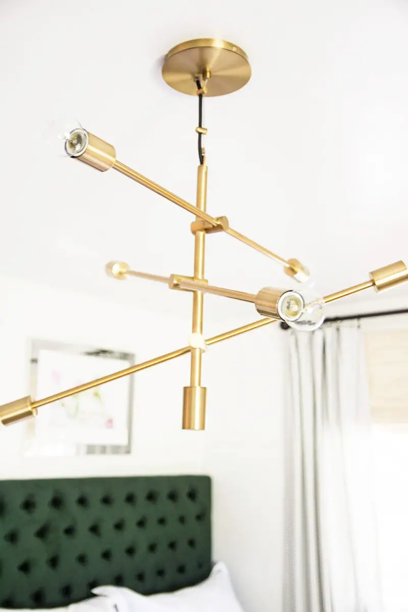 Brass mobile chandelier from west elm on Thou Swell @thouswellblog