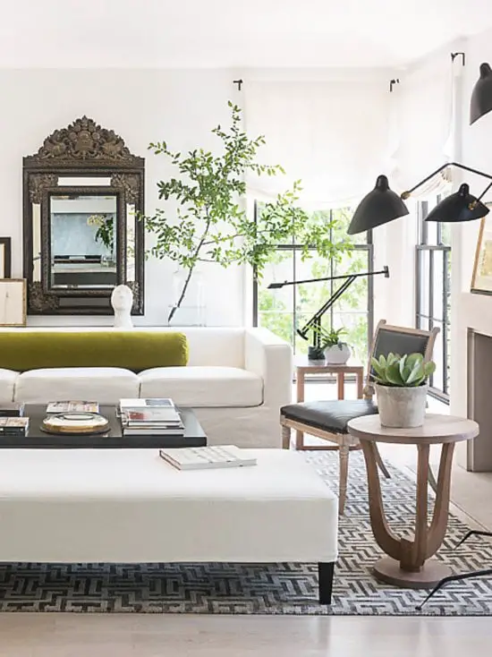Worldly modern living room design by Betsy Brown on Thou Swell @thouswellblog