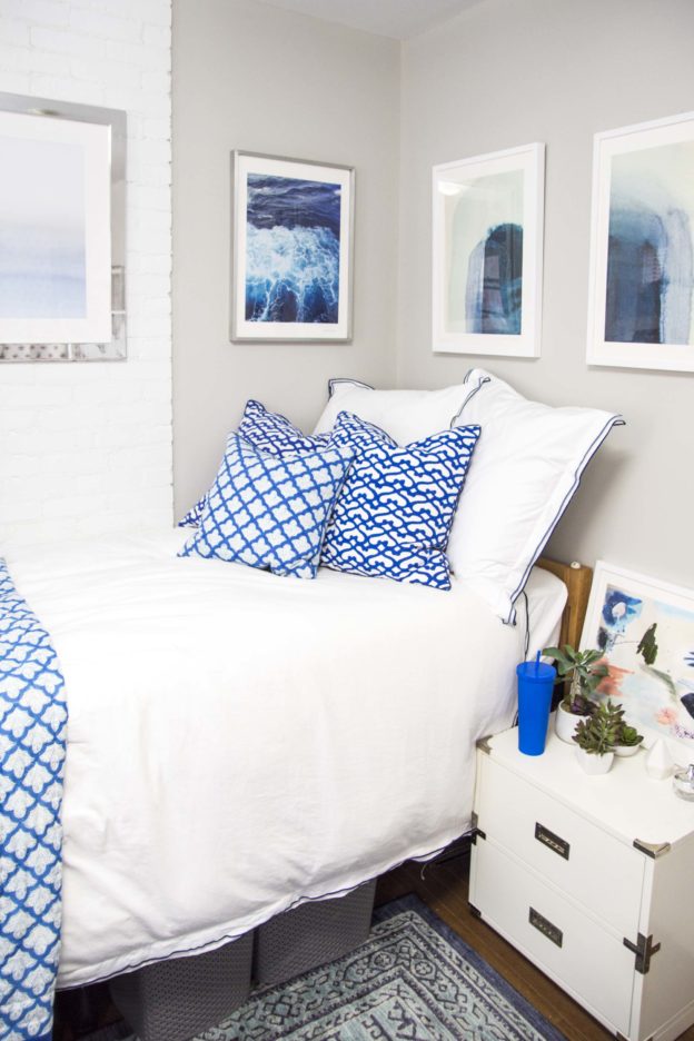 Colesy S Blue Dorm Room Reveal Thou Swell