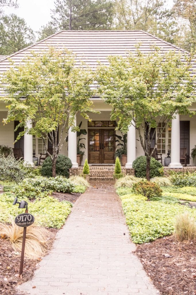 Classic bungalow one-story house exterior in Serenbe, Georgia on Thou Swell @thouswellblog