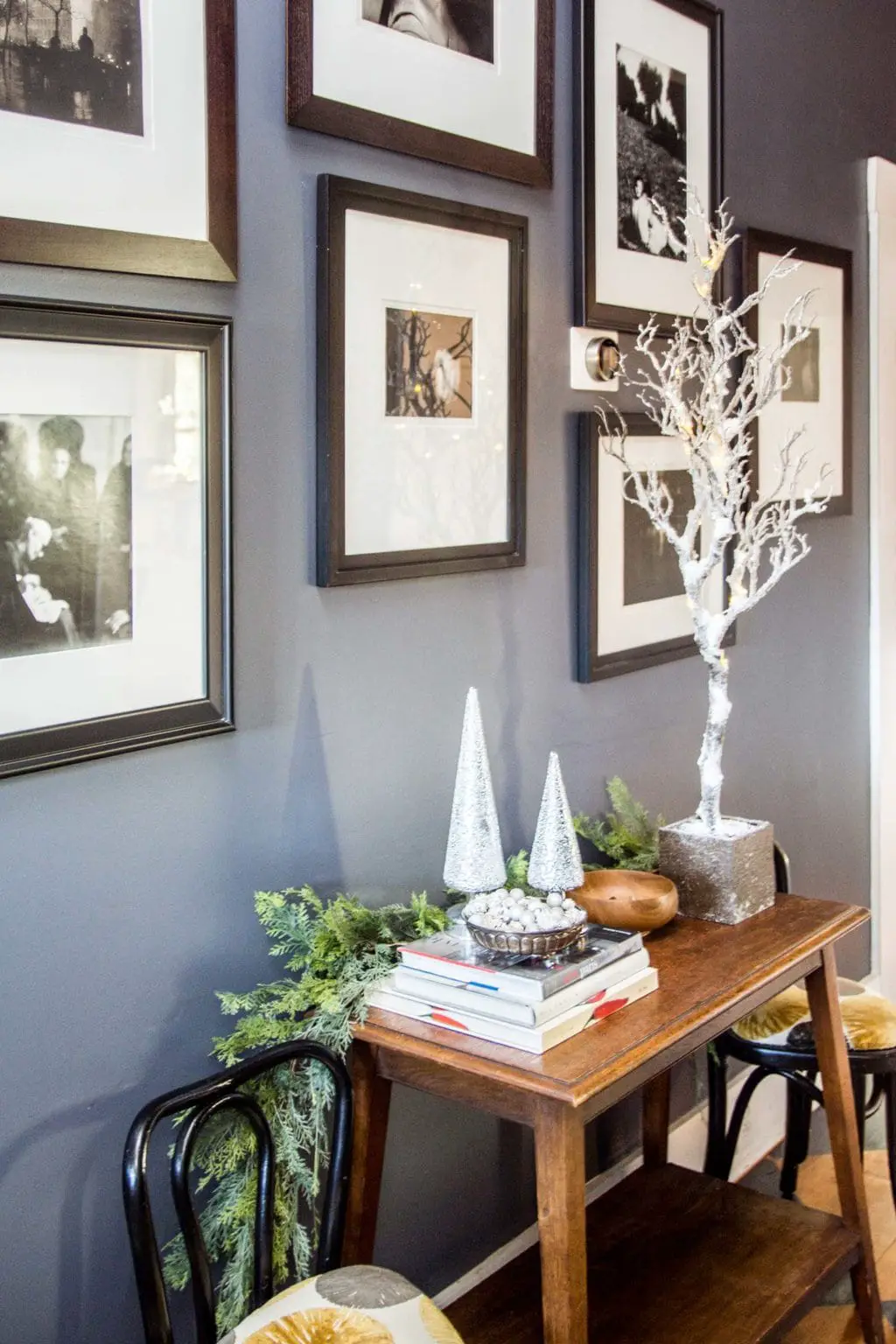 A Monochrome Holiday Entryway With Pier 1 Thou Swell