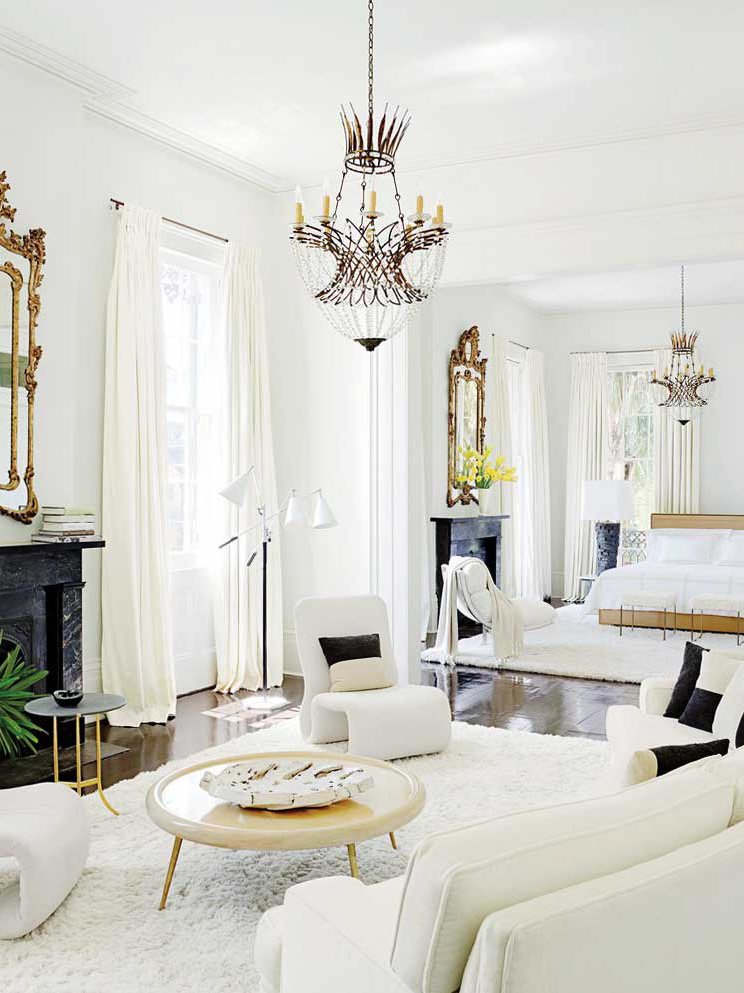 All-white bedroom suite in New Orleans on Thou Swell @thouswellblog