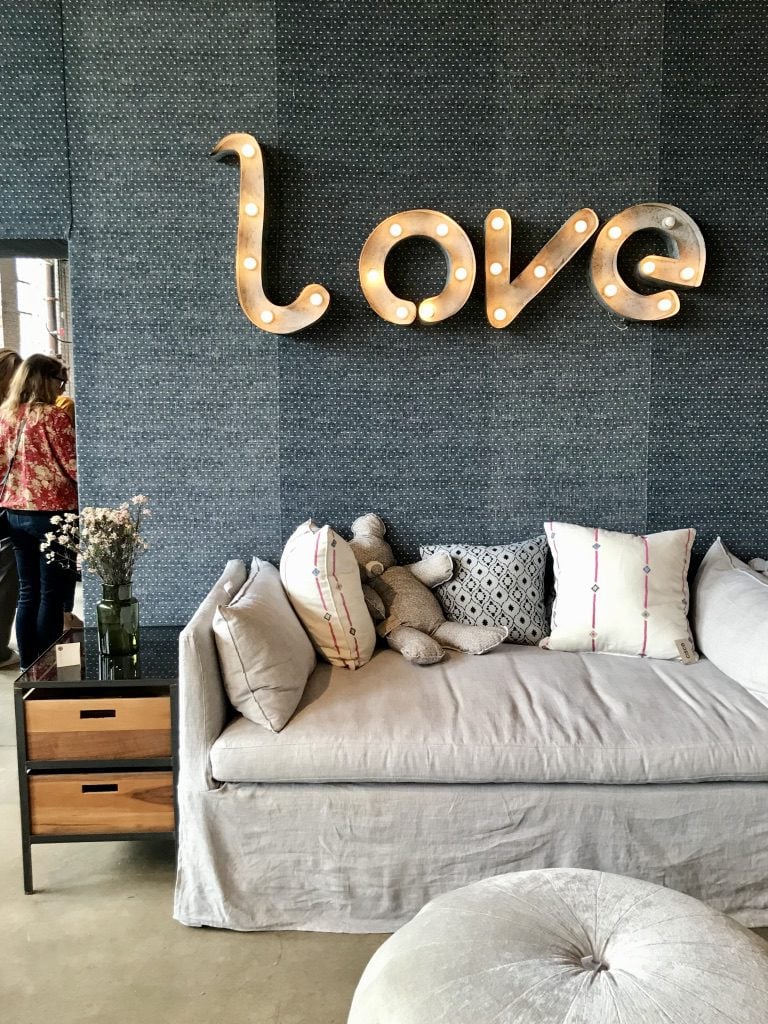 Cisco Brothers showroom at High Point Market with the Design Bloggers Tour 2018 on Thou Swell @thouswellblog