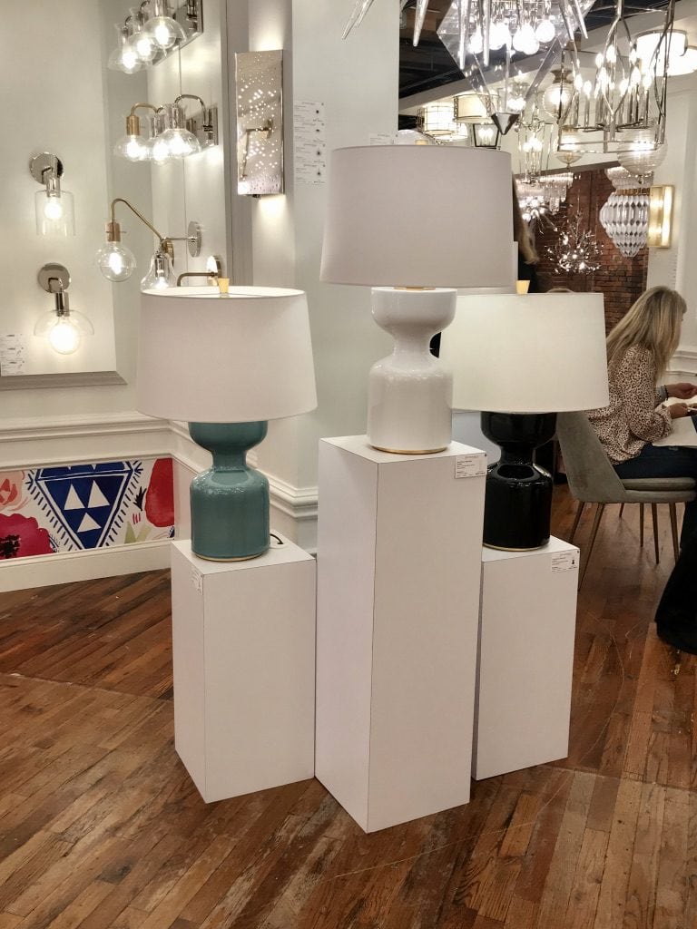 Hudson Valley Lighting showroom at High Point Market with the Design Bloggers Tour 2018 on Thou Swell @thouswellblog