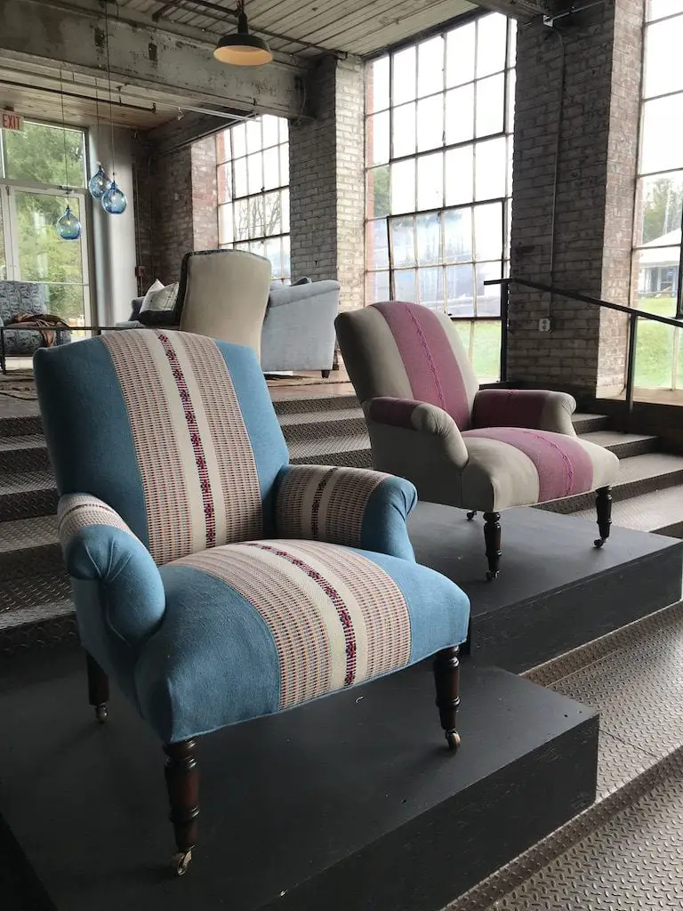 Cisco Brothers showroom at High Point Market with the Design Bloggers Tour 2018 on Thou Swell @thouswellblog