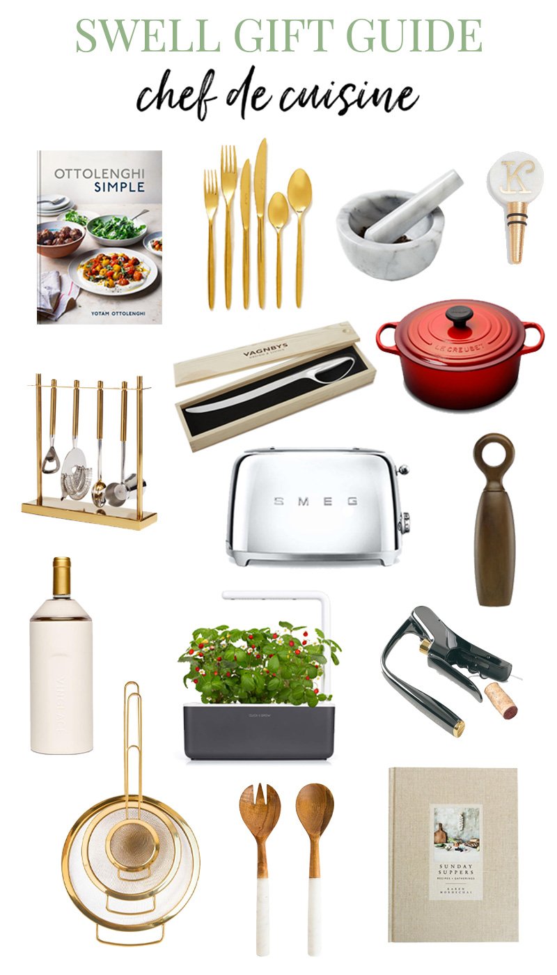 SWELL GIFT GUIDE: CHEF DE CUISINE 14 Cook gift ideas, chef gifts, kitchen essentials, cookware, gift guide on Thou Swell