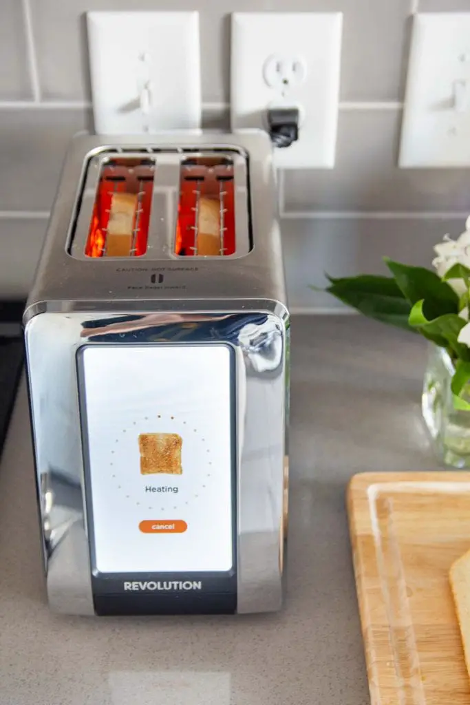 Revolution Cooking R180 R180 High-Speed Smart Toaster with three toast recipes for any time of day on Thou Swell #toaster #smarttoaster #cooking #kitchen #smartkitchen #touchscreentoaster #luxurykitchen #toast #recipe