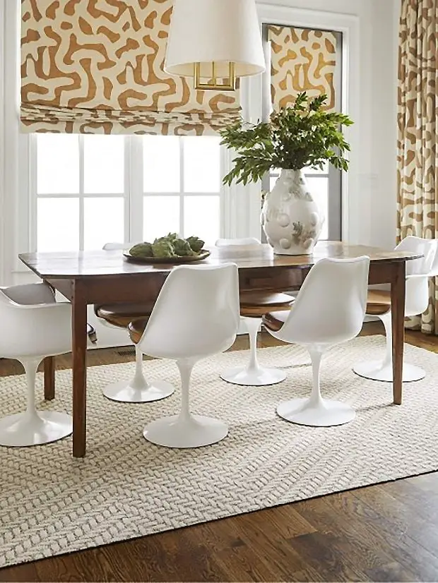 Flor rug tiles modular carpet squares in dining room on Thou Swell #diningroom #rugtiles #flor #interiordesign #homedesign #homedecor #carpettiles