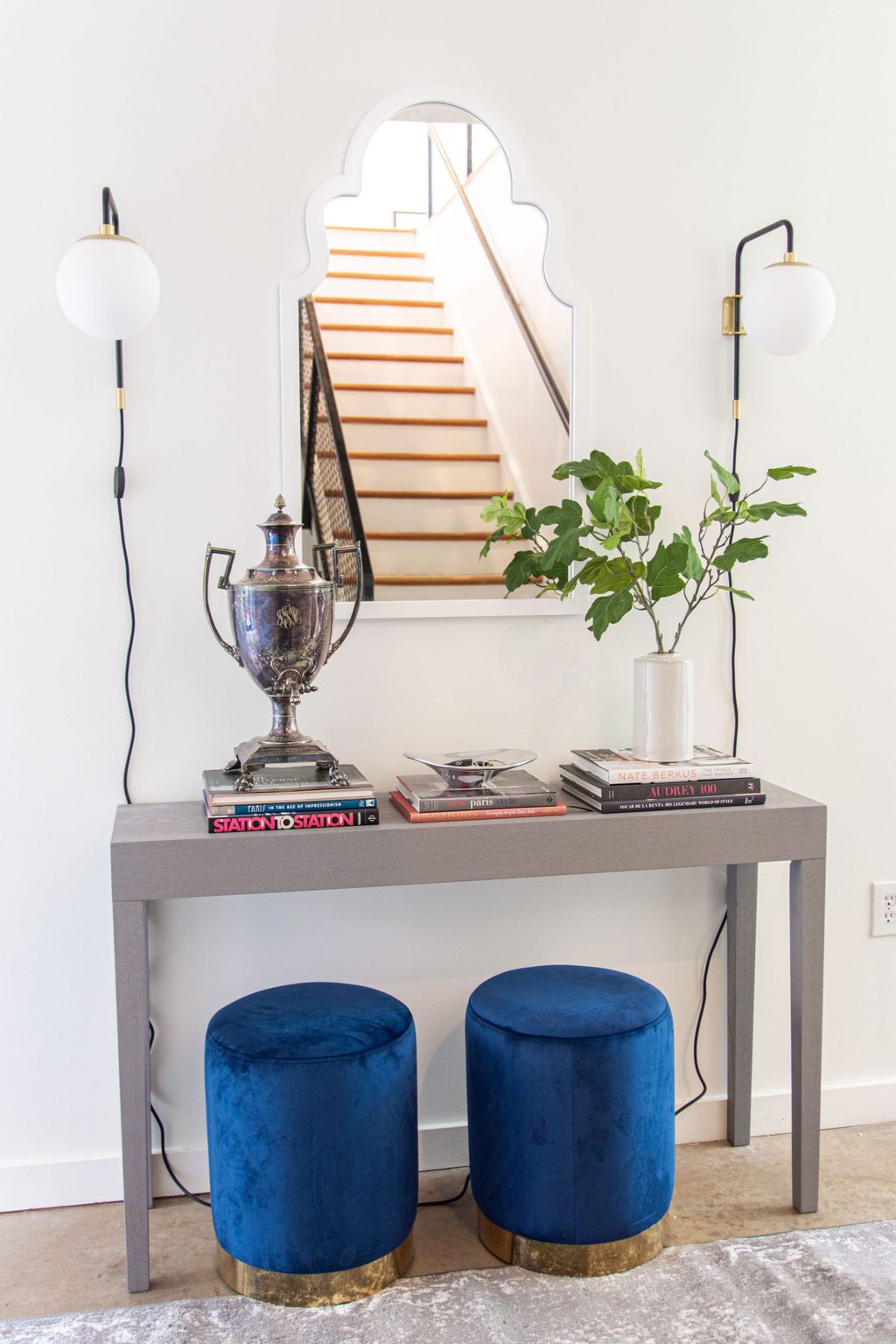 Image showcasing Modern Entryway Decor in the Westside Townhouse Project - Thou Swell