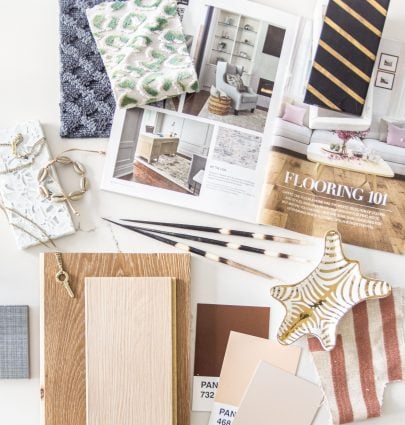 VISUALIZING THE TOP 2020 FLOORING TRENDS WITH CARPETONE 7 2020 flooring trends moodboard home decor trends with CarpetOne on Thou Swell #homedecor #homedecortrends #flooring #2020trends #flooringtrends #materials #renovation