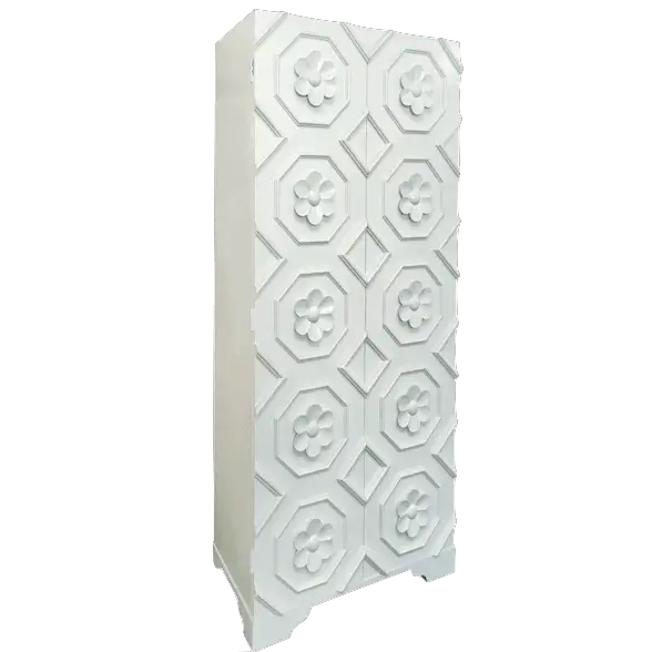 White flower armoire cabinet by Oly studio