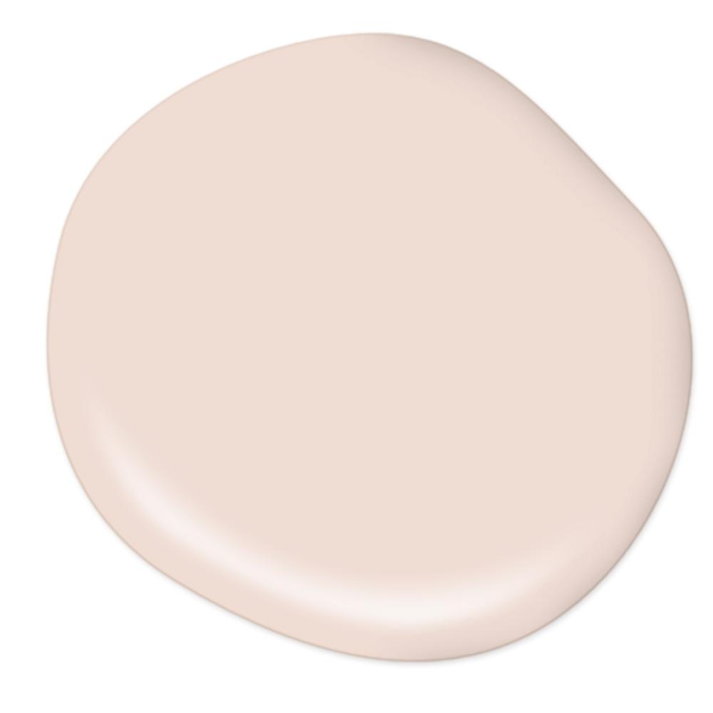 Behr Stolen Kiss pale blush pink wall color on Thou Swell