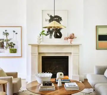 Modern living room with handmade ceramics on Thou Swell #handmade #ceramics #handmadeceramics #etsy #homedecor #homedecorideas #homedesign #livingroom #decor