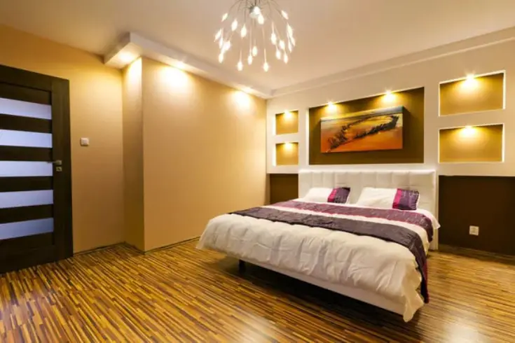 A room with good lighting interior design