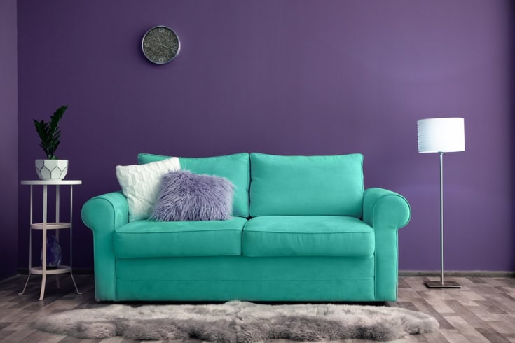purple and green combination in color theory