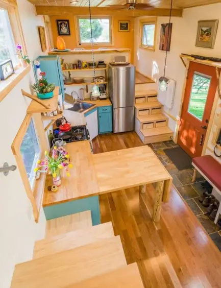 tiny house with multifunctional furniture